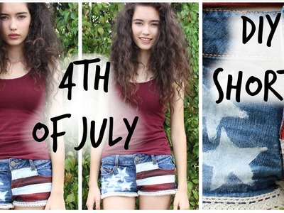 DIY USA flag shorts for the 4th of July!
