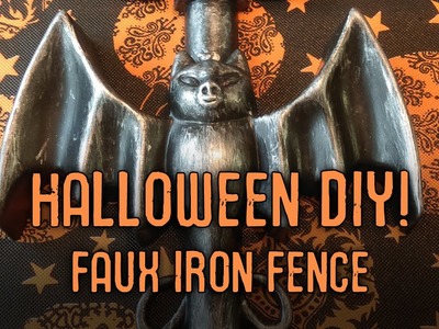 Halloween DIY - Faux iron fence stake