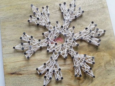 How To Create A Snowflake String Art - DIY Home Tutorial - Guidecentral