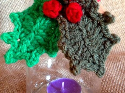 How To Crochet Xmas Leaves For A Candle Holder - DIY Crafts Tutorial - Guidecentral