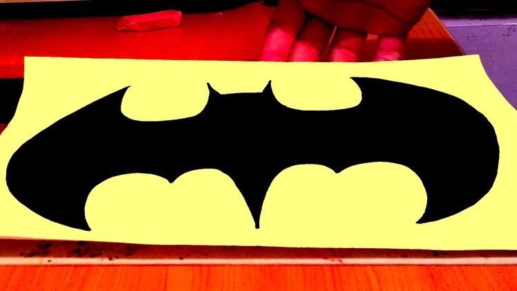 How to draw Batman Logo EASY|Superheroes Logos,SPEED ART,draw easy stuff but cool,#2.2