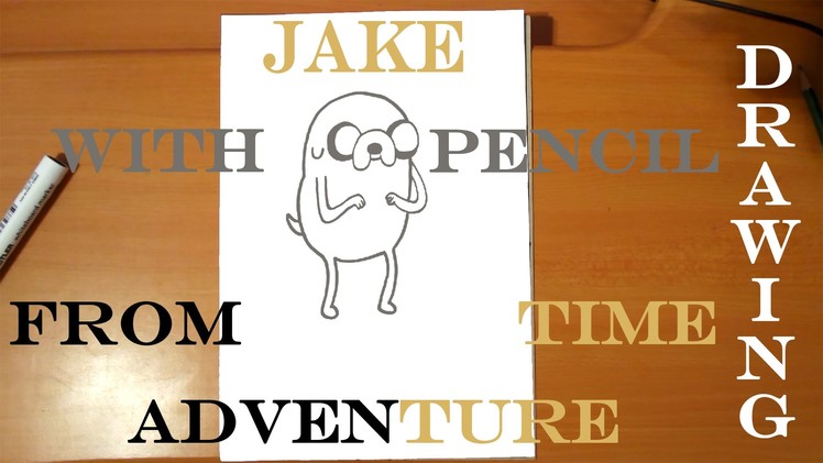 How to draw JAKE The Dog from Adventure Time Step by Step EASY, draw easy stuff | PENCIL