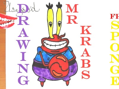 How to draw MR KRABS from Spongebob Squarepants EASY | draw easy stuff but cool | SPEED ART