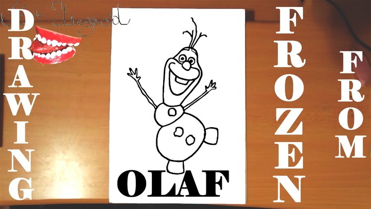 How to draw OLAF from FROZEN FEVER Easy DISNEY,SPEED ART,Olaf the Snowman|draw easy stuff