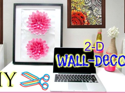 HOW TO MAKE A 3-D FLOWER WALL ART (DIY)