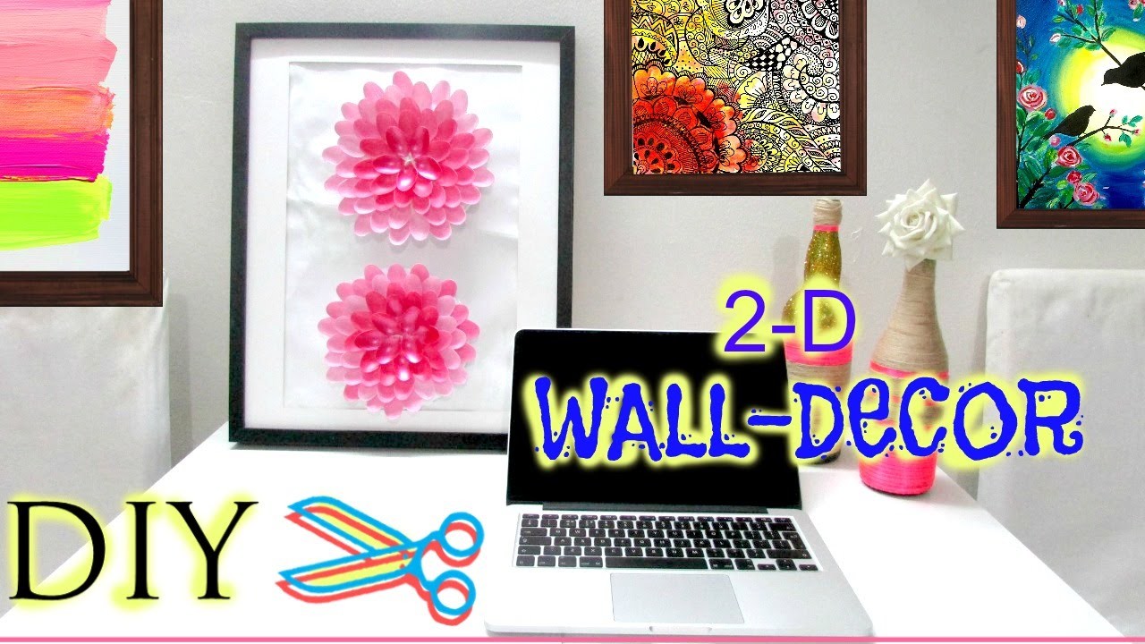 HOW TO MAKE A 3-D FLOWER WALL ART (DIY)