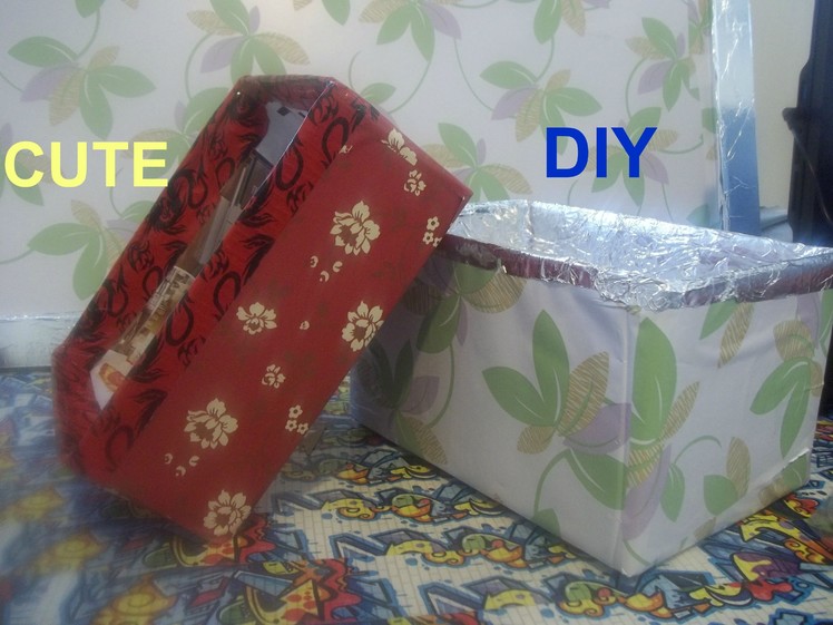 How to make a Cute Storage Box,  Beautiful Shelf Box Easy DIY Craft
