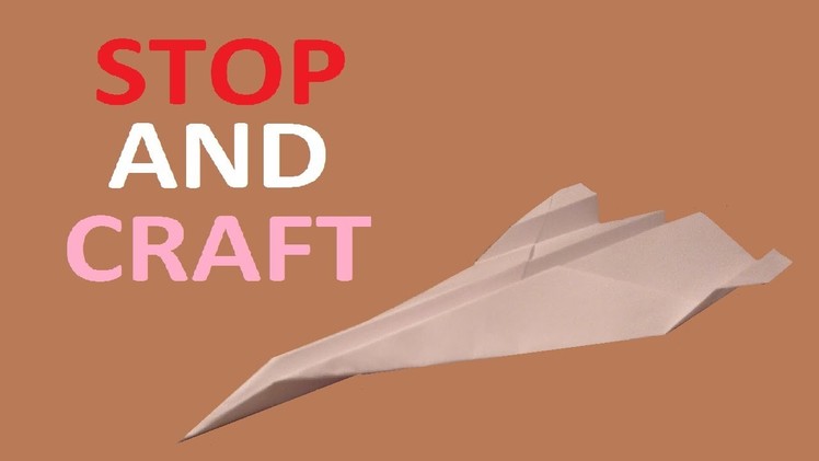 How to make a Paper Origami Black Bird SR71 Spy Plane