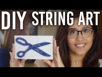 How to Make String Art Room Decor : DIY
