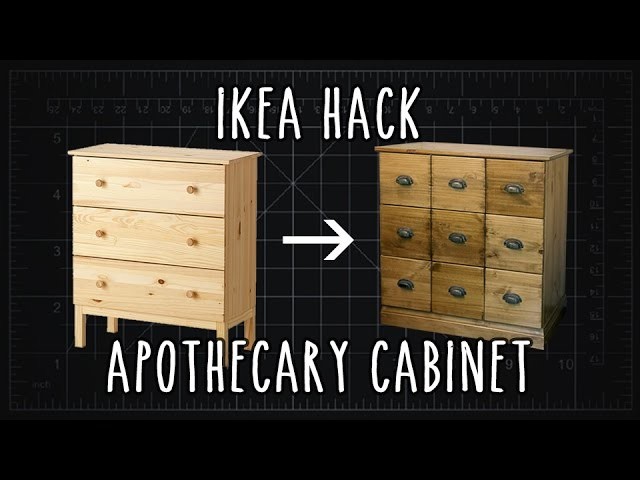 IKEA Hack! "TARVA" Apothecary Cabinet [DIY]