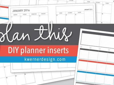 Introducing PlanThis Planner Inserts - Editable DIY Planner Inserts