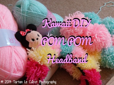 Kawaii DIY Pom Pom Hairband.crown