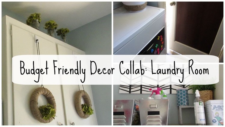 Laundry Room Tour with DIY Decor Collab with Gentle Thrifty Mama!
