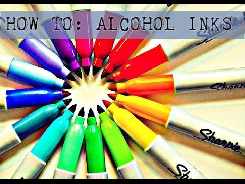 Make Alcohol Inks @ Home W.Sharpie's!!! EASY D.I.Y