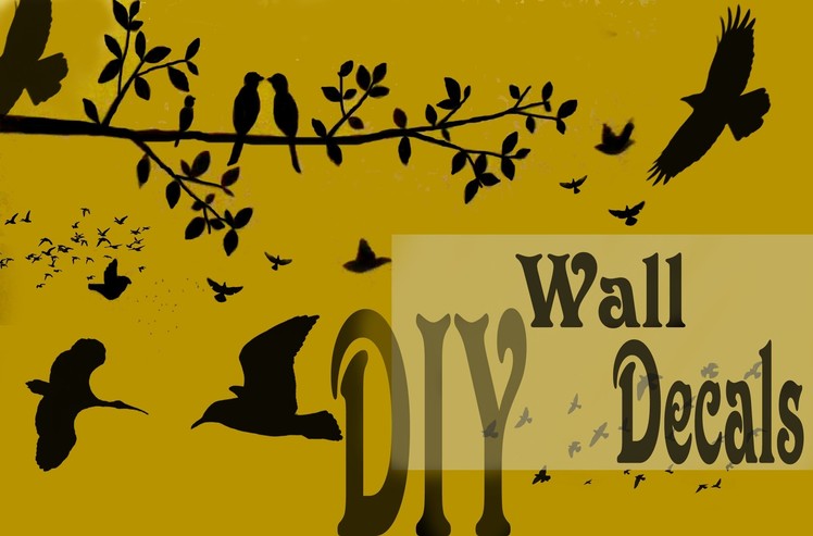 Mimi's Diy: make wall decals. fabriquer des stickers de mur