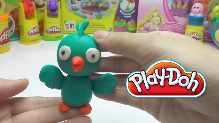 Play-Doh  - How to Make a Green Twitter Bird DIY