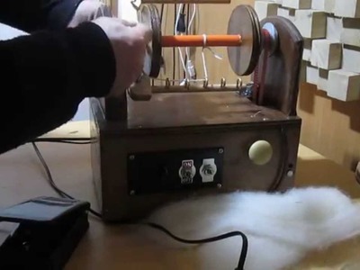 Rueca eléctrica . DIY Electric spinning wheel