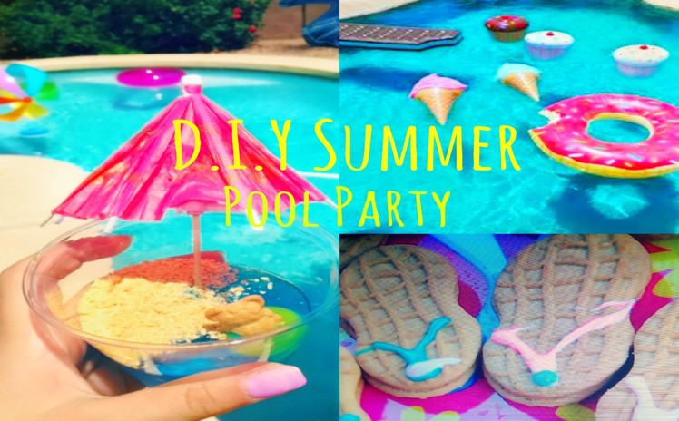 Summer Pool Party ♡ Treats + DIY Photo Booth & Decor