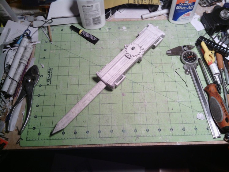 (Assassin's Creed) Paper Full size Dual-Action Hidden Blade (GEAR+WHEEL LOCK)) Update 17