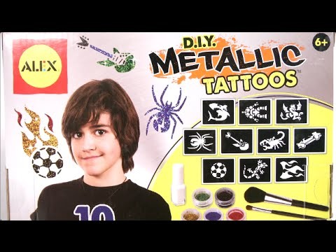 D.I.Y. Metallic Tattoos from Alex Toys