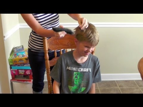 DITL: I shaved his head!. DIY chest hair :)