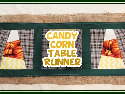 DIY Candy Corn Table Runner - Whitney Sews