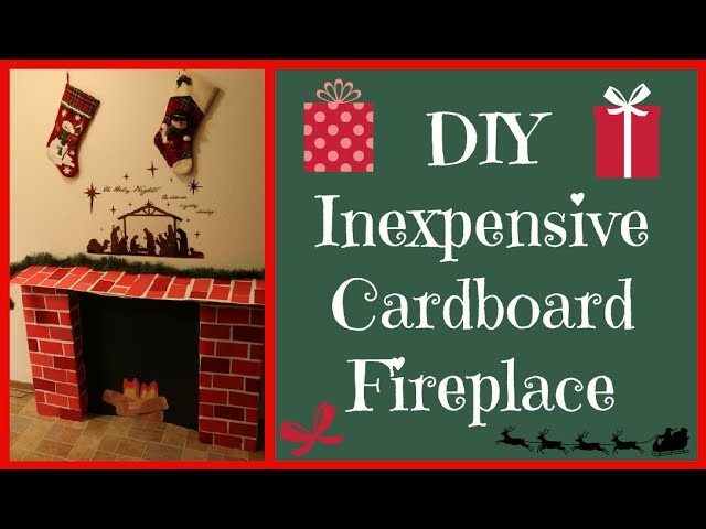 DIY Cardboard Fireplace