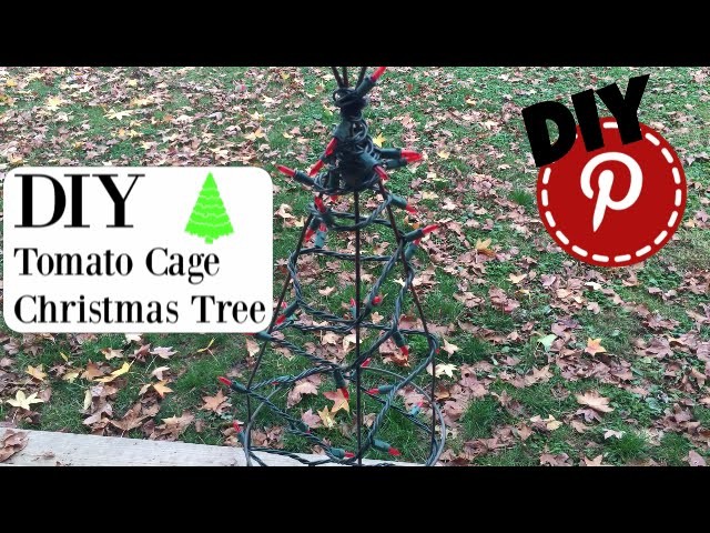 DIY Christmas - Tomato Cage Christmas Tree