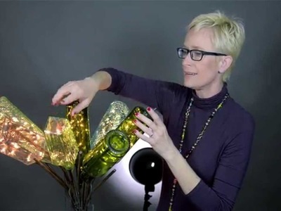 DIY Crafts: Wine bottle lights and a Bottle Tree