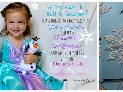 DIY Frozen Invites I Easy and Awesome!