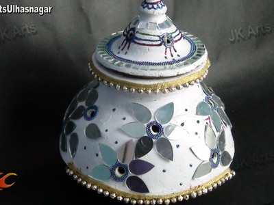 DIY Garba (Pot) decorations for Navratri, Diwali and wedding | JK Arts 707