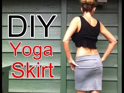 DIY Pattern Free  yoga skirt