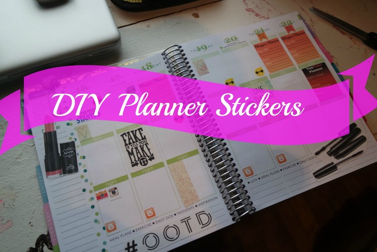 DIY - Planner Stickers by Coffee and Mascara