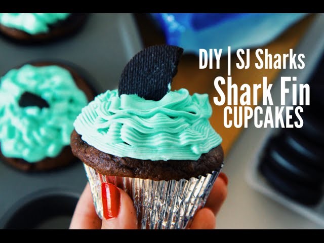 DIY | San Jose Sharks Inspired Shark Fin Cupcakes
