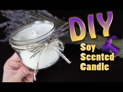 DIY Soy Candle With Scented Wax