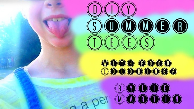 DIY Summer Shirts (With Food Dye?!)