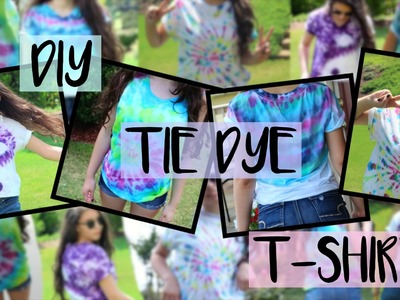 DIY Tie-Dye Shirts.4 Easy & Fun Designs for Summer!