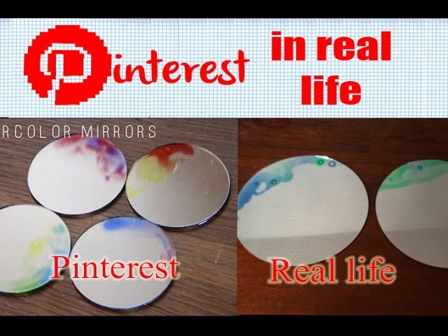DIY Water Color Mirror - Pinterest in Real Life