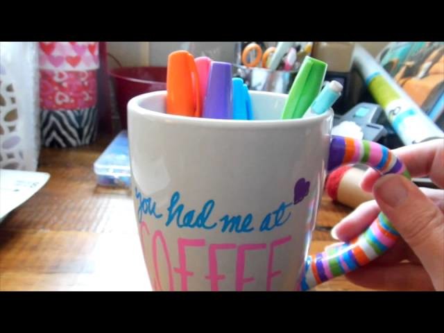Dollar Tree Craft: DIY Coffee Mug Hand Painted!