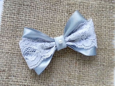 How To Create A Lace And Satin Ribbon Bow - DIY Crafts Tutorial - Guidecentral
