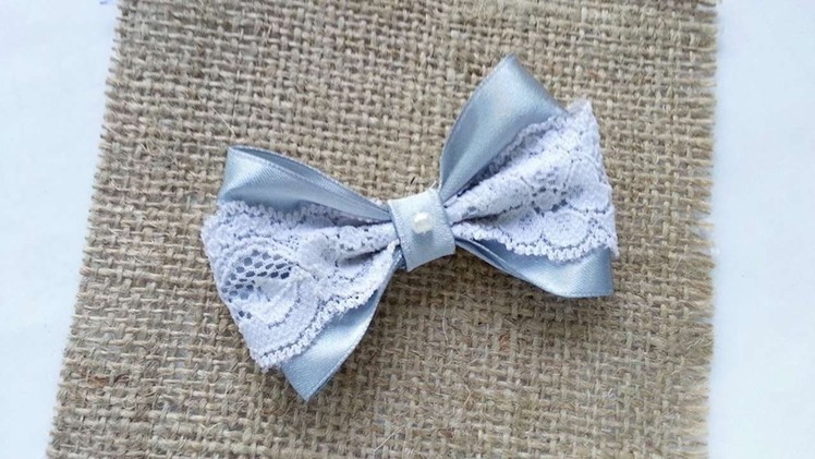 How To Create A Lace And Satin Ribbon Bow - DIY Crafts Tutorial - Guidecentral