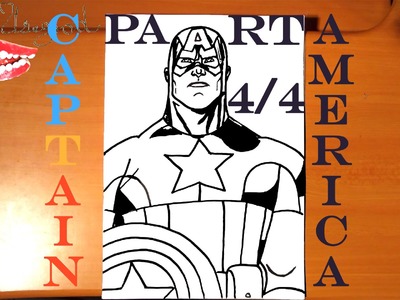 How to draw CAPTAIN AMERICA Step by Step Easy,Paper,Pencil, AVENGERS,draw easy stuff, #4.4