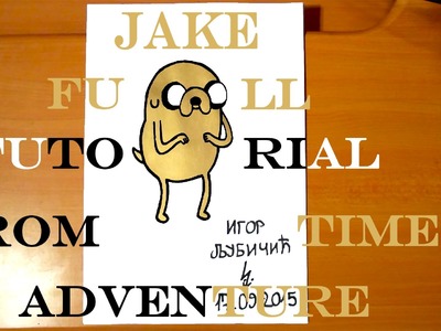 How to draw JAKE The Dog from Adventure Time Step by Step EASY, draw easy stuff | FULL