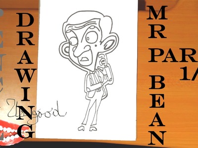 How to draw MR BEAN Animated Cartoon Step by Step EASY, draw easy stuff but cool | 1.2