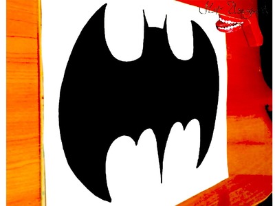 How to draw the Batman Logo EASY on paper|Superheroes Logos|draw easy stuff but cool|SPEEDY