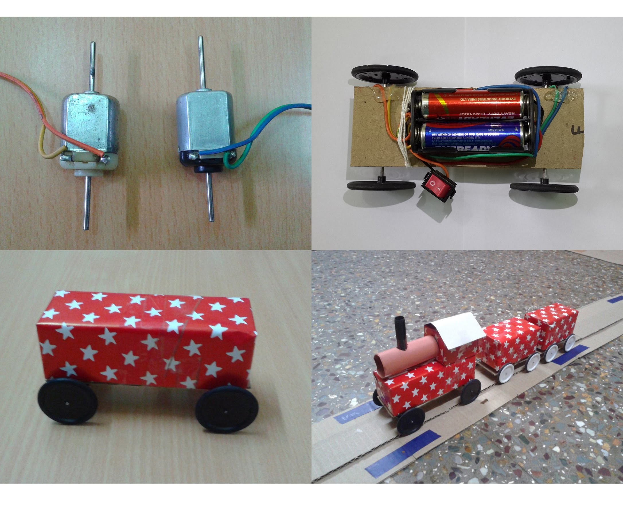 How to Make a DIY Toy Working Train & Track with DC Motor at Home