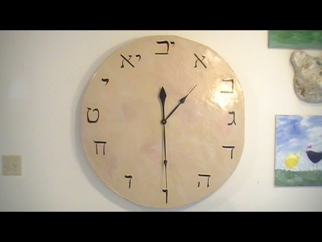 How to Make a Giant Paper Clay Wall Clock