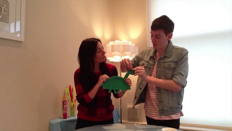 HOW TO MAKE. A Paper Plate Dinosaur!
