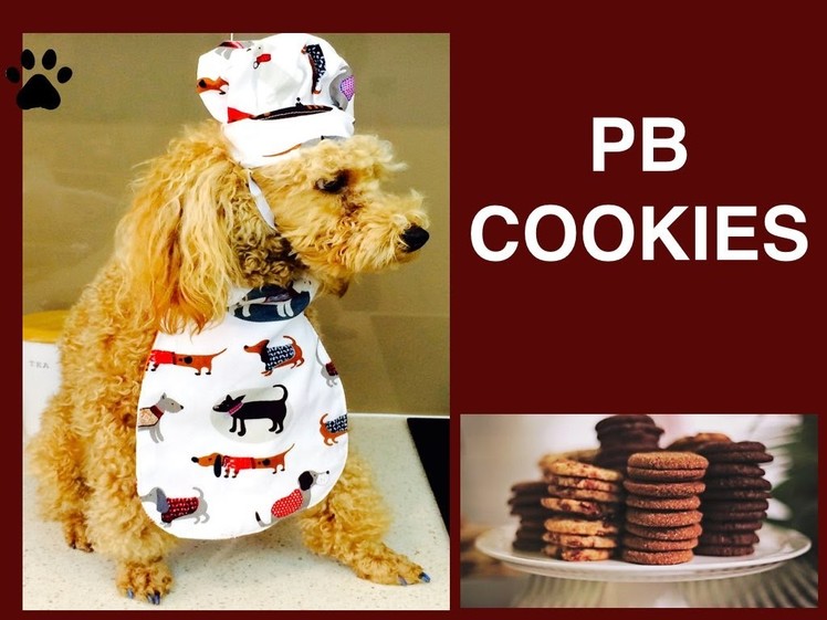How to make PEANUT BUTTER COOKIES - EASY DOG TREATS DIY Dog Food by Cooking For Dogs
