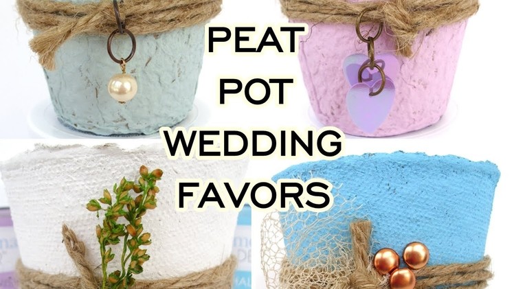 Peat Pot Wedding Favors DIY